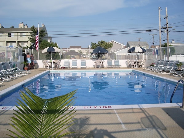 Large Heated Pool
One Block Beach
