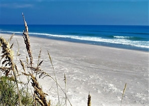 View from complex private beach access area