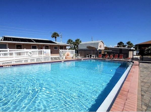 Heated pool and clubhouse