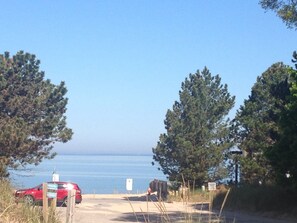 Beachfront!  Enjoy this view outside the front door when staying at this home!