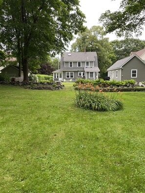 Plenty of room to relax in the double lot back yard!