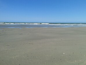The BEACH from the end of the beach access. 241 of my steps, from my front door.