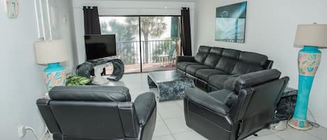 Living Room overlooking the Gulf