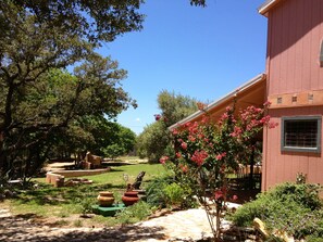 Pick some organic herbs from our adorable herb garden surrounding the Cottage!