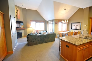 The vaulted ceilings are one of our favorite features