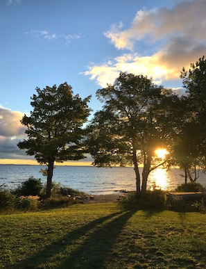 Sunrise view from the deck