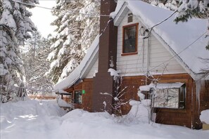 Tahoe Woodside in winter, ski season