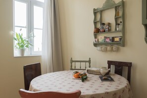 kitchenette with living and dinning area