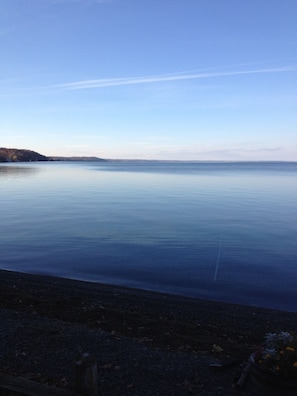 Lake view from private beach.