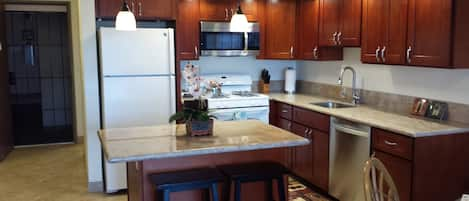 Beautifully remodeled kitchen with Cherrywood cabinets.