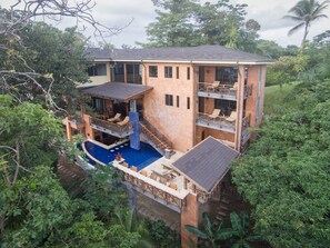 Terraces, pool and outdoor entertaining area.