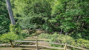 View of back yard from deck