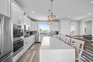 Large kitchen island, dual ovens, two dishwashers!