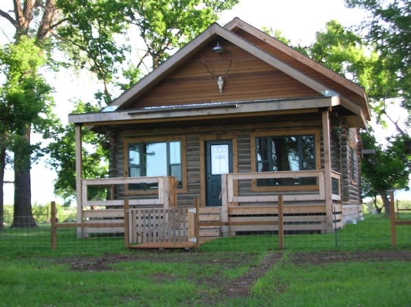 Deluxe log homestead cabin