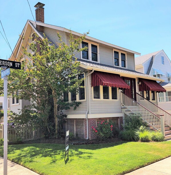 Front view of the house