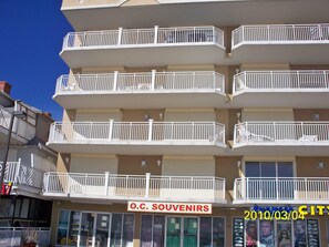 View of building from the boardwalk.