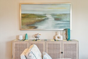 Coastal decor throughout the house