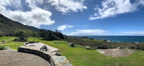 Big Sur Stone House Patio 
