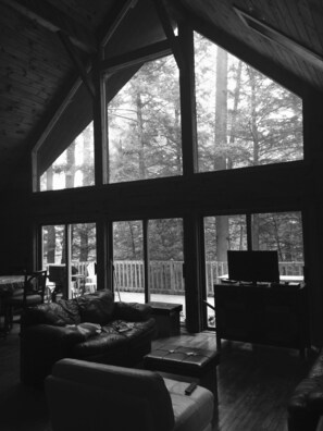 The living room- Winter wonderland in the snow