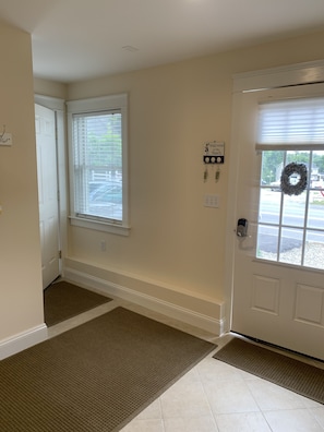 Large entryway with access to attached garage