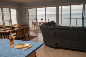 Views from kitchen, dining, lounge area