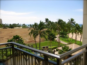 Lanai view facing southwest to beach
