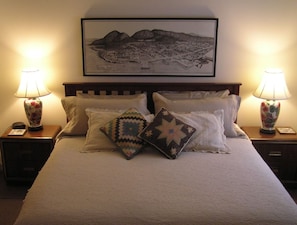 Cozy king bedroom...tv, of course.