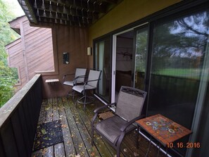 Deck overlooking Golf Course