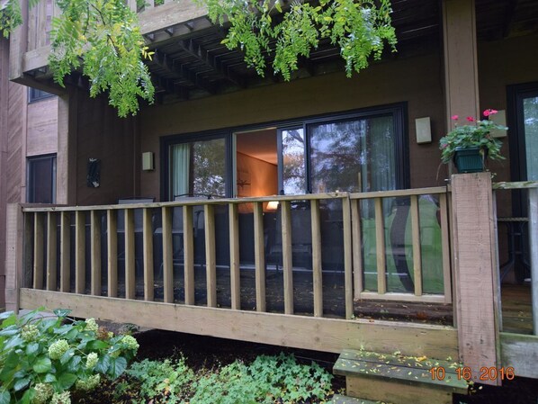 Back Deck with Pet Gate