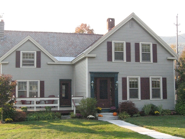 Front view of the house