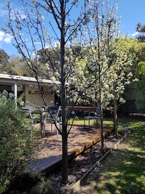 Quiet outdoor space to relax