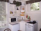 A kitchenette is here for your convenience.