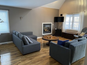 Open concept  living/dining room with kitchen