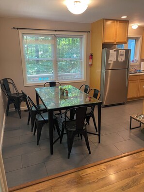 Open concept  living/dining room with kitchen