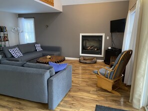 Open concept  living/dining room with kitchen