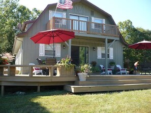 Wrap-around deck.  Perfect for relaxing, dining or entertaining.