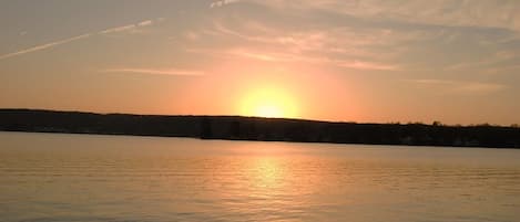 Beautiful Sunset view from the Lakefront decks