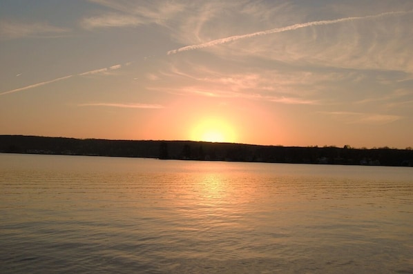 Beautiful Sunset view from the Lakefront decks