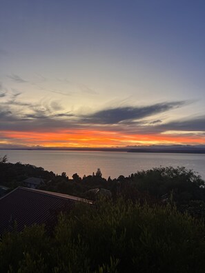 Autumn sunrise from the deck