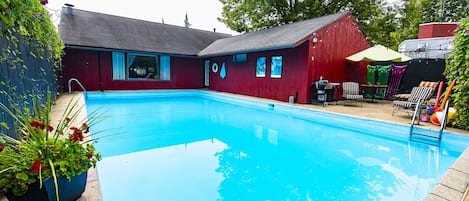 Your Private Pool Opens Memorial Weekend!  It's covered & closed in winter.