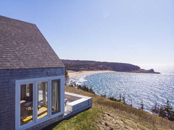 summer afternoons overlooking huge beach