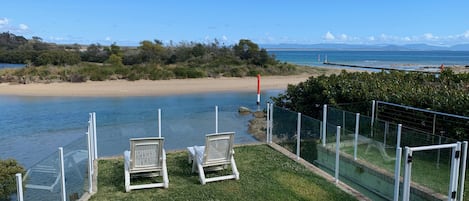 High tide - view looking west