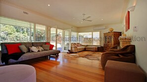 Sunny comfortable family lounge room