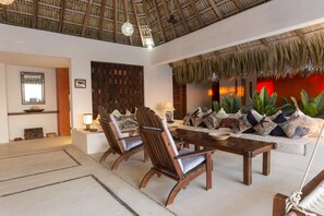 Bancos seating area
