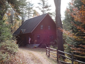 drive way and side deck
