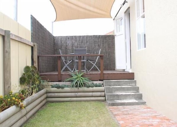 Deck and Garden Area