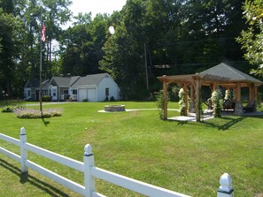 Perfect flat yard for lawn games, kids and pets!!! Full lake view 