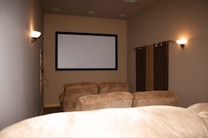 Home Movie Theater with 9 foot Screen