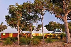 Welcome to Chez Nous, a peaceful retreat nestled among native bushland in Yallingup Hills, where kangaroos and stunning valley views create a truly relaxing escape.
