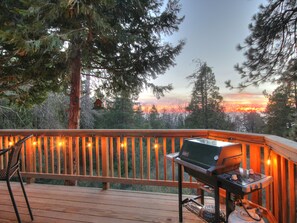 Sunset at Naughty Pines Deck